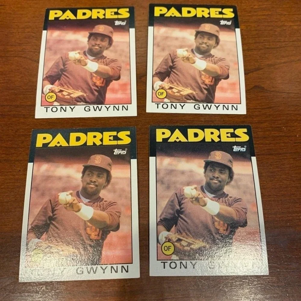 1986 Topps Tony Gwynn Lot of 4